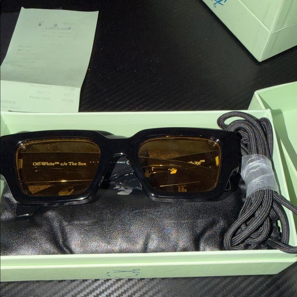 Off-White Black and Brown Sunglasses